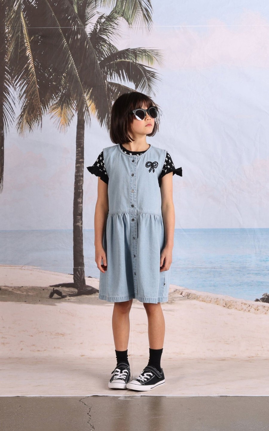 Child [2-14] Minti Dresses | Minti Chambray Denim Dress - Chambray