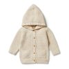 Baby [0-23M] Wilson & Frenchy Outerwear | Wilson And Frenchy Knitted Button Jacket - Sand Melange