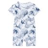 Baby [0-23M] Milky All In One | Milky Jungle Romper - Silver Marle