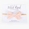 Baby [0-23M] Wild Kind Hair Accessories | Wild Kind Hazel Velour Bow Headband - Ice Pink