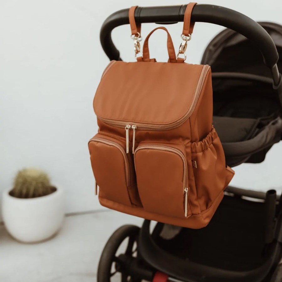 Grown Ups Oi Oi | Oioi Nappy Backpack - Nylon Ochre/Gold