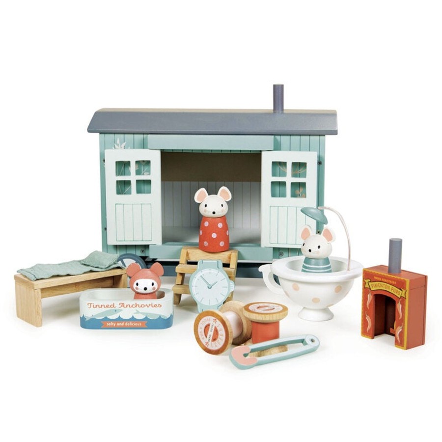 Play + Learn Tenderleaf Wooden Toys | Secret Meadow Shepherd'S Hut