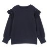 Child [2-14] Milky Knitwear | Milky Frill Knit Sweat - Navy