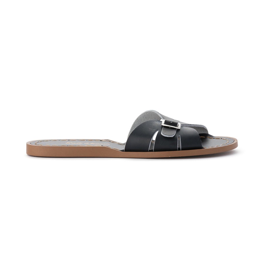 Grown Ups Saltwater Sandals | Saltwater Sandals Adults Classic Slides Black