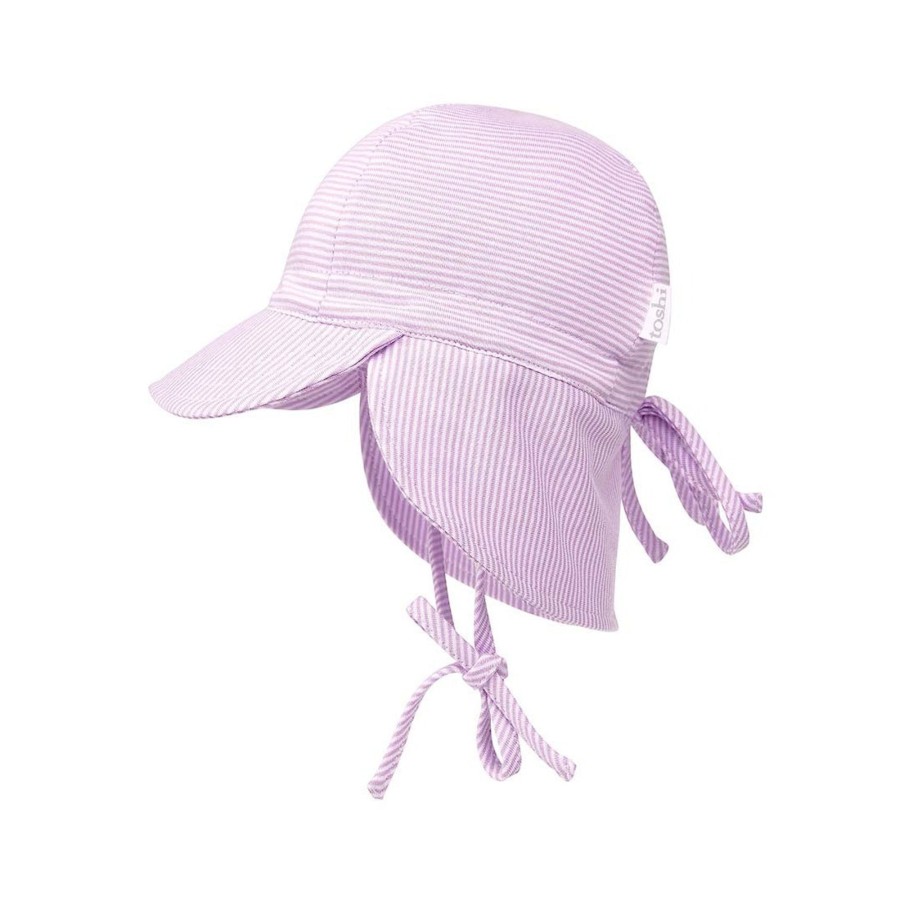 Baby [0-23M] Toshi Hats | Toshi Baby Flap Cap - Lavender