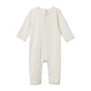 Baby [0-23M] Nature Baby Sleep | Nature Baby Henley Pyjama Suit Pointelle - Natural