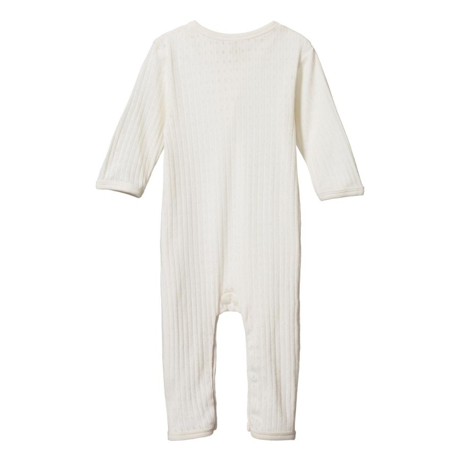 Baby [0-23M] Nature Baby Sleep | Nature Baby Henley Pyjama Suit Pointelle - Natural