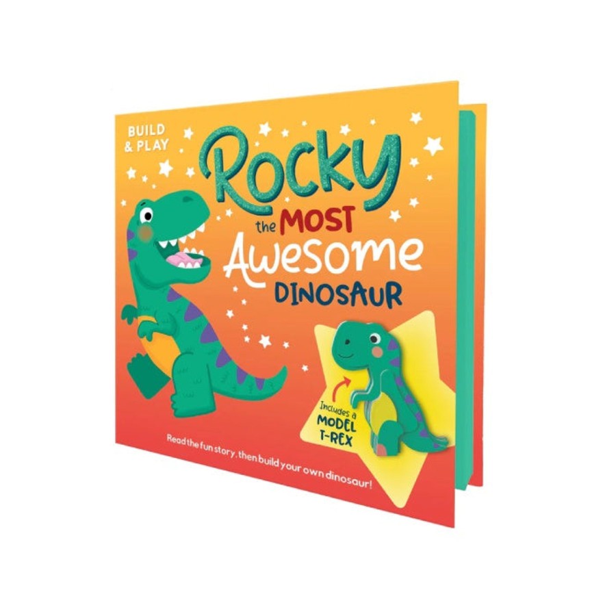 Play + Learn Lake Press Books | Build And Play - Rocky The Most Incredible Dinosaur