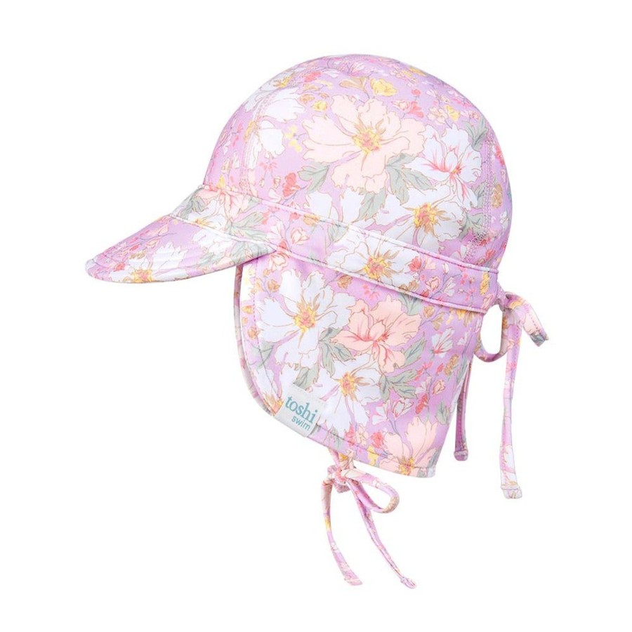 Baby [0-23M] Toshi Swim | Toshi Swim Baby Flap Cap - Dahlia