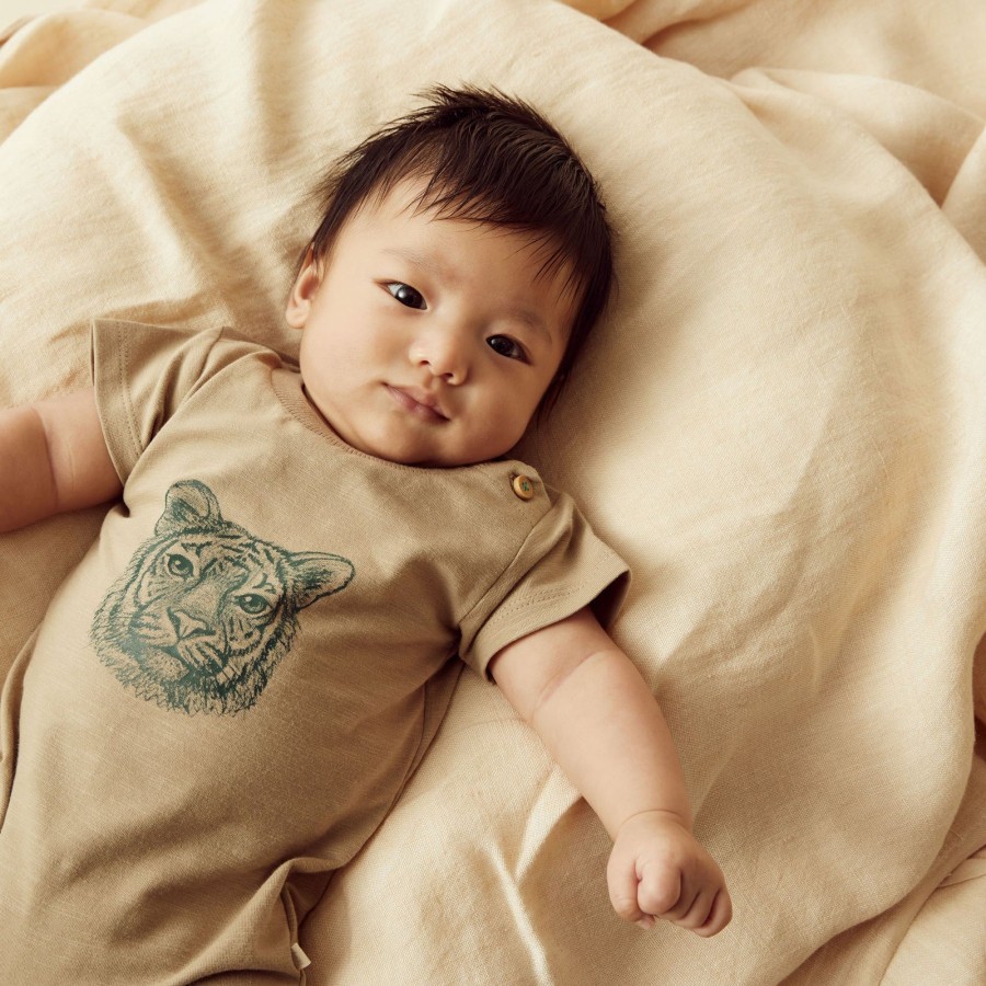 Baby [0-23M] Wilson & Frenchy All In One | Wilson And Frenchy Organic Boyleg Growsuit Leo Lion