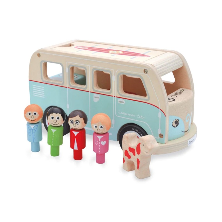 Baby [0-23M] Indigo Jamm Wooden Toys | Indigo Jamm - Colin'S Camper Van