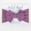 Child [2-14] Wild Kind Hair Accessories | Wild Kind Ayla Wide Bow Headband - Amethyst