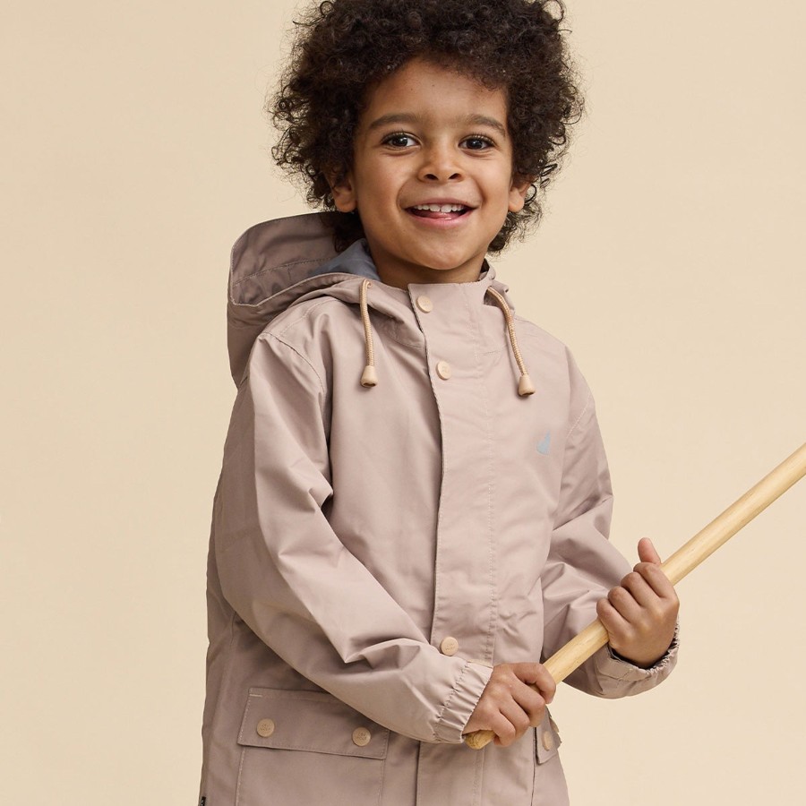 Child [2-14] Crywolf Rainwear | Crywolf Magic Jacket - Camel Nature Trail