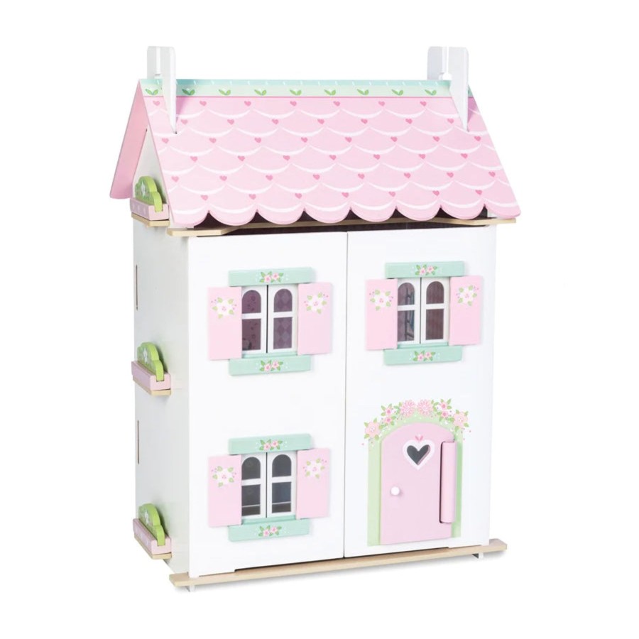 Play + Learn Le Toy Van Doll Houses | Daisylane Sweetheart Cottage Doll House - Comes Furnished