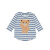 Baby [0-23M] Huxbaby Tops | Huxbaby Hello Hux Stripe Top