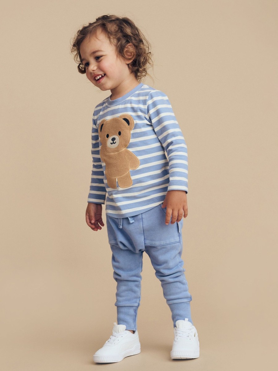 Baby [0-23M] Huxbaby Tops | Huxbaby Hello Hux Stripe Top