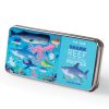 Play + Learn Crocodile Creek Puzzles | Mini Tin Puzzle 50 Piece - Shark Reef