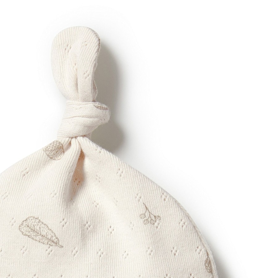 Baby [0-23M] Wilson & Frenchy Beanies | Wilson And Frenchy Organic Pointelle Knot Hat - Little Acorn