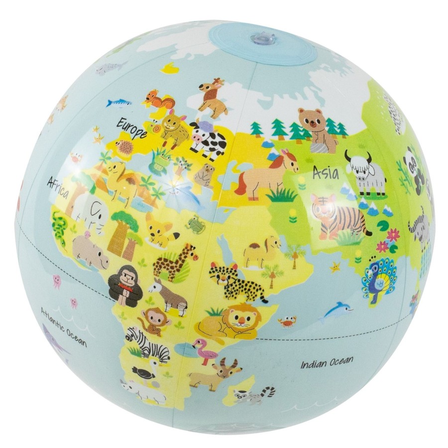 Play + Learn Tiger Tribe Nature | World Globe - Baby Animals - 30Cm