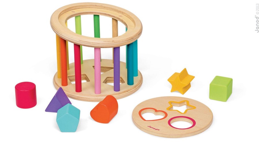 Baby [0-23M] Janod Shape Sorters + Puzzles | Janod - Shapes Quiz