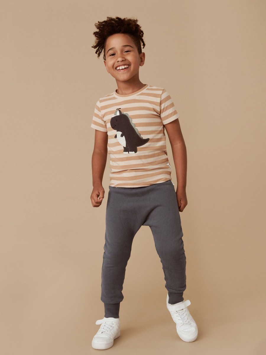 Child [2-14] Huxbaby Bottoms | Huxbaby Fleece Drop Crotch Pant - Ink