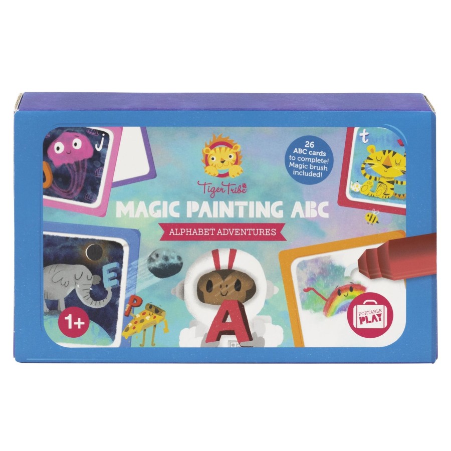 Play + Learn Tiger Tribe Activity Sets | Magic Painting World - Alphabet Adventures