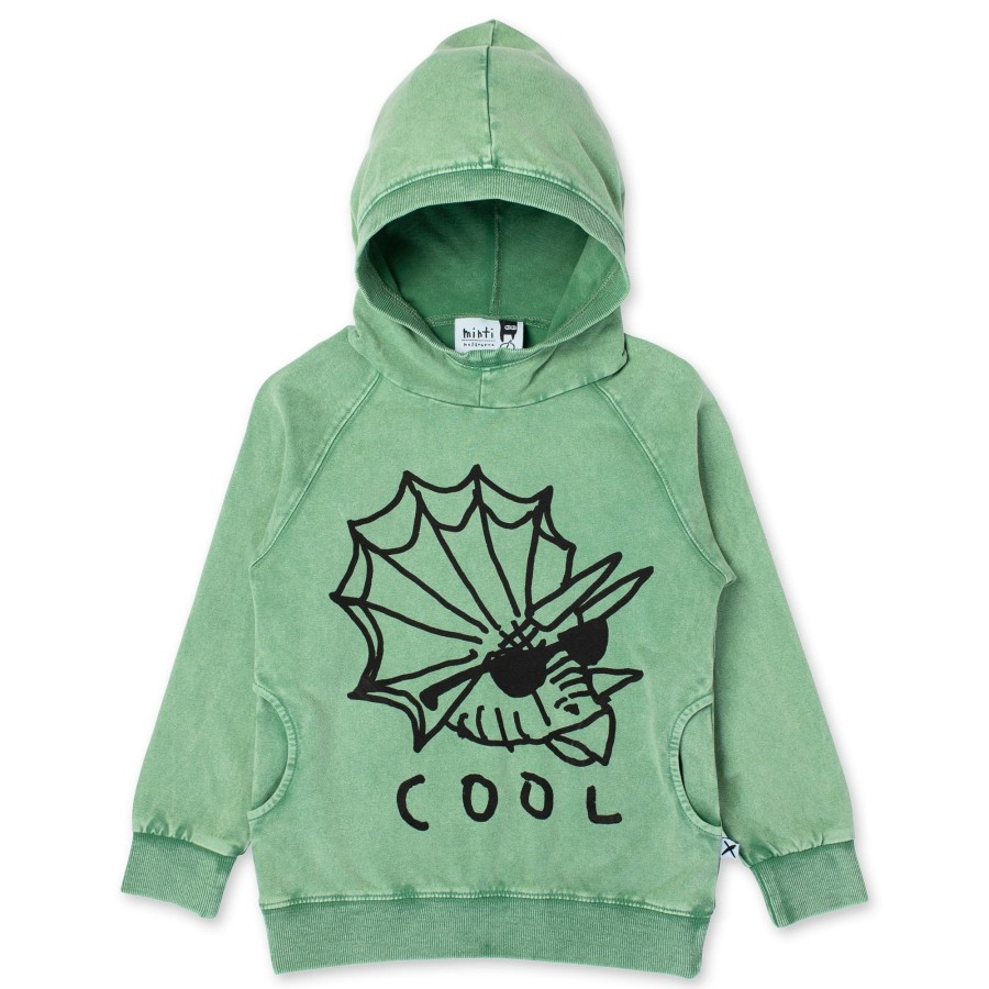 Baby [0-23M] Minti Jumpers | Minti Cool Dino Hood - Turf Wash