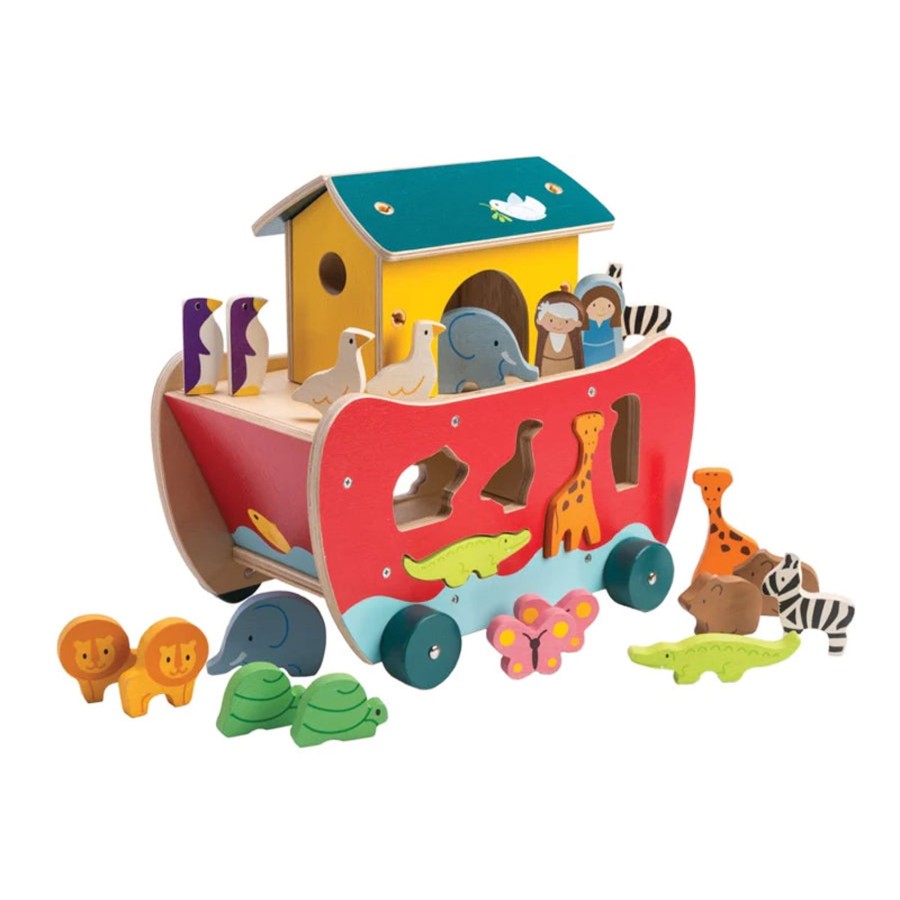 Play + Learn Tenderleaf Vehicles | Noah'S Shape Sorter Ark