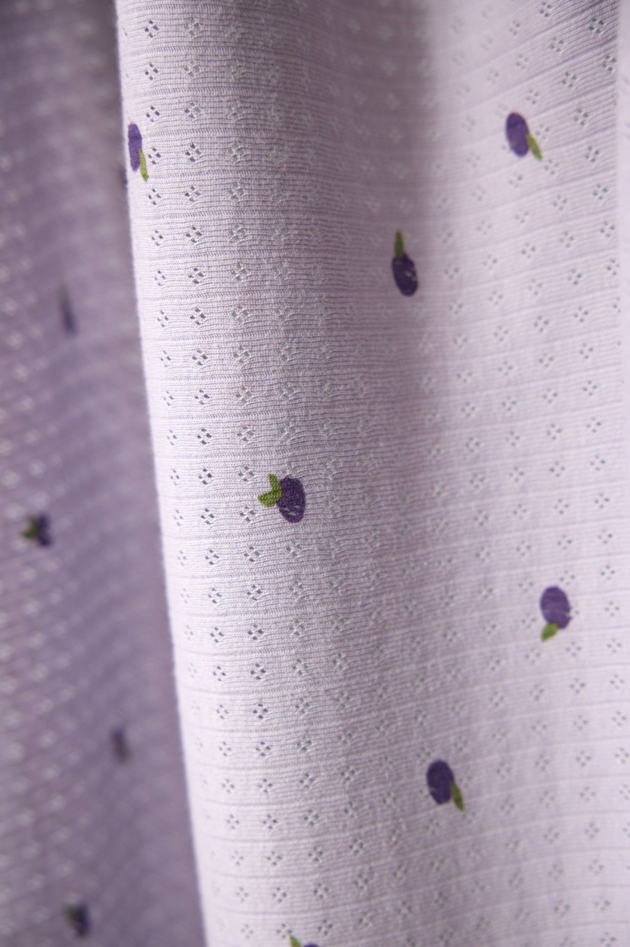 Baby [0-23M] Nature Baby Swaddles + Wraps | Nature Baby Wrap Pointelle - Petite Plum Print