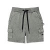 Child [2-14] Minti Bottoms | Minti Blasted Deluxe Cargo Short - Olive Wash