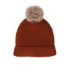 Baby [0-23M] Acorn Beanies | Acorn Oslo Merino Ribbed Beanie - Chestnut & Oatmeal