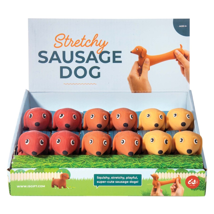 Play + Learn IS GIFT Sensory | Stretchy Sausage Dog - Assorted