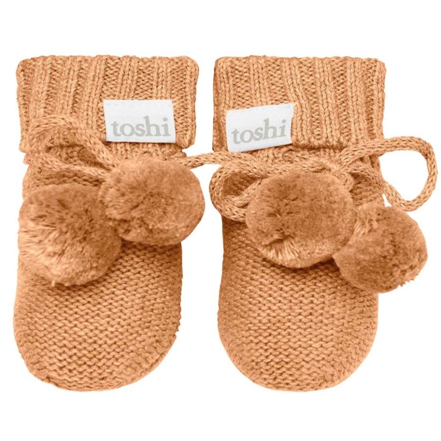 Baby [0-23M] Toshi Booties + Mittens | Toshi Organic Booties - Marley / Ginger