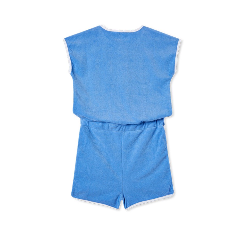 Child [2-14] Milky Overalls + Playsuits | Milky Terry Towelling Playsuit - Little Boy Blue