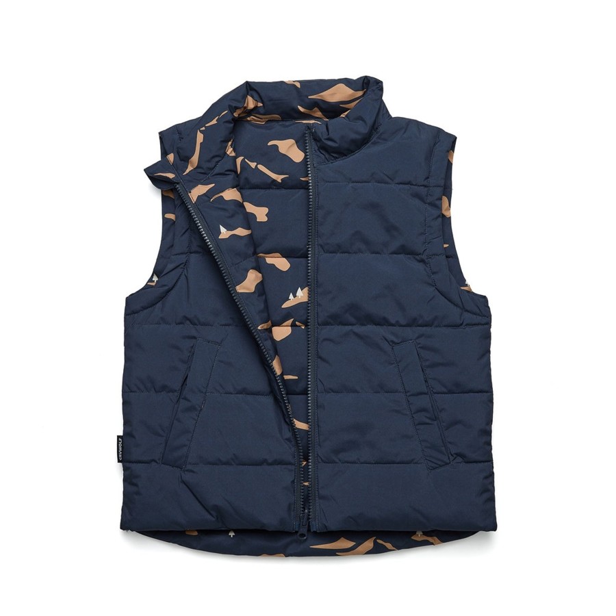 Baby [0-23M] Crywolf Outerwear | Crywolf Reversible Vest - Great Outdoors