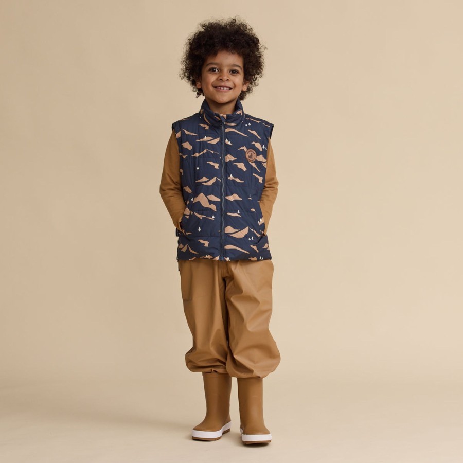 Baby [0-23M] Crywolf Outerwear | Crywolf Reversible Vest - Great Outdoors