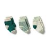 Baby [0-23M] Wilson & Frenchy Socks + Tights | Wilson And Frenchy Organic 3 Pack Baby Socks - Deep Sea / Pistachio / Oatmeal