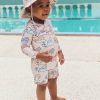 Child [2-14] Huxbaby Swim | Huxbaby Super Dino Zip Shortie Swimsuit