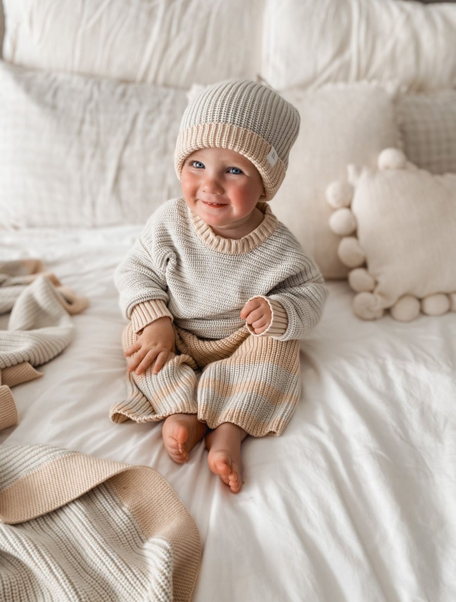 Baby [0-23M] Ziggy Lou Knitwear | Ziggy Lou - Cropped Pants | Coast