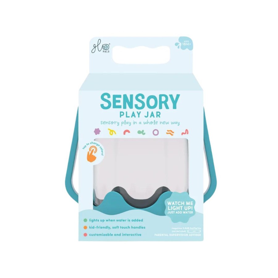 Play + Learn Glo Pals Sensory | Glo Pal Sensory Play Jar - Blue