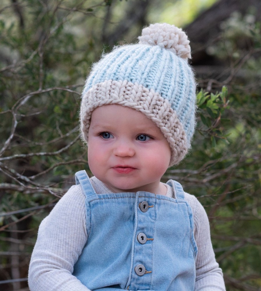 Child [2-14] Acorn Beanies | Acorn Traveller Chunky Beanie - Blue