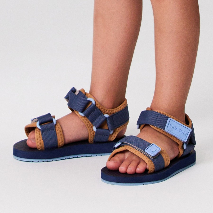 Baby [0-23M] Crywolf Footwear | Crywolf Beach Sandal - Indigo