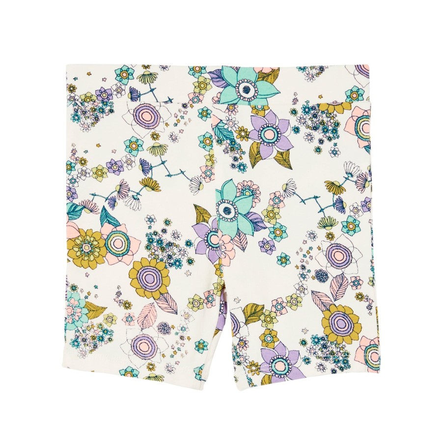 Child [2-14] Milky Bottoms | Milky Daisy Chain Bike Short - Off White