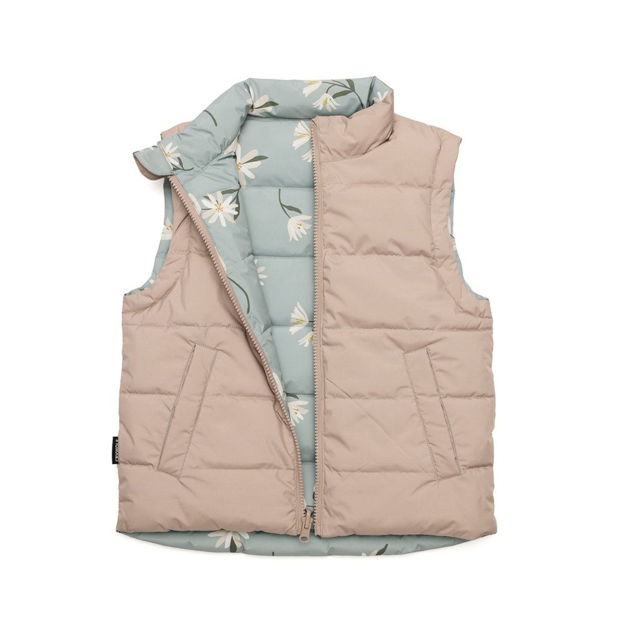 Baby [0-23M] Crywolf Outerwear | Crywolf Reversible Vest - Forget Me Not