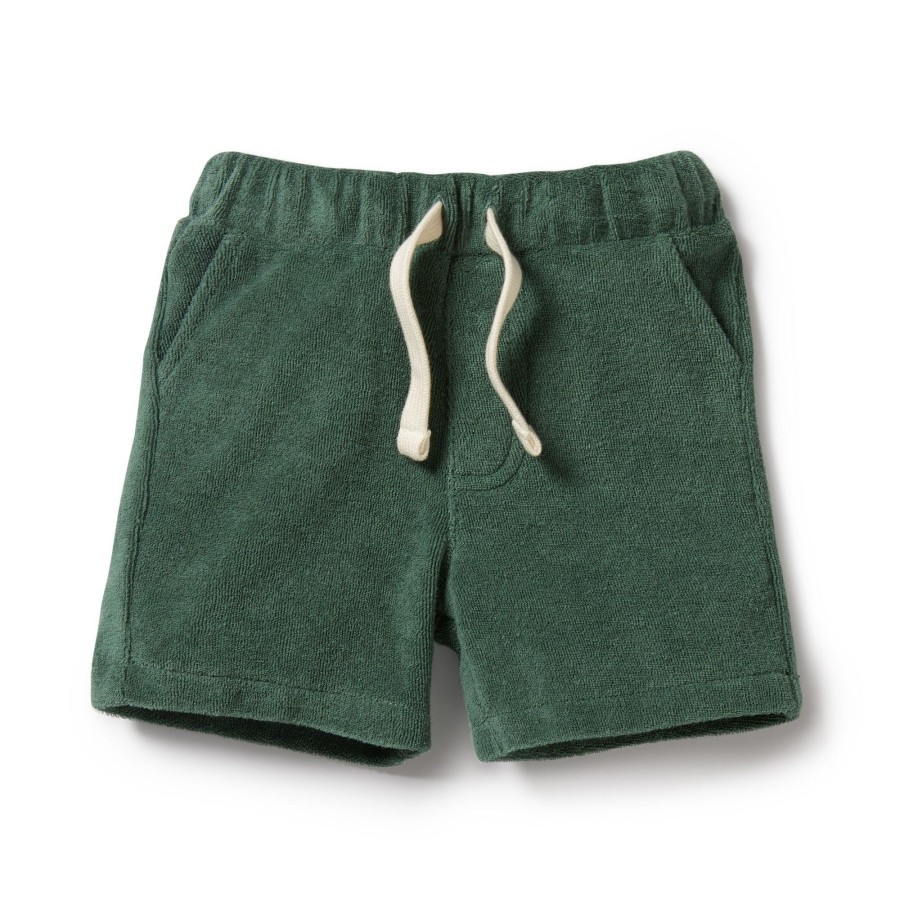 Baby [0-23M] Wilson & Frenchy Bottoms | Wilson And Frenchy Organic Terry Short Moss