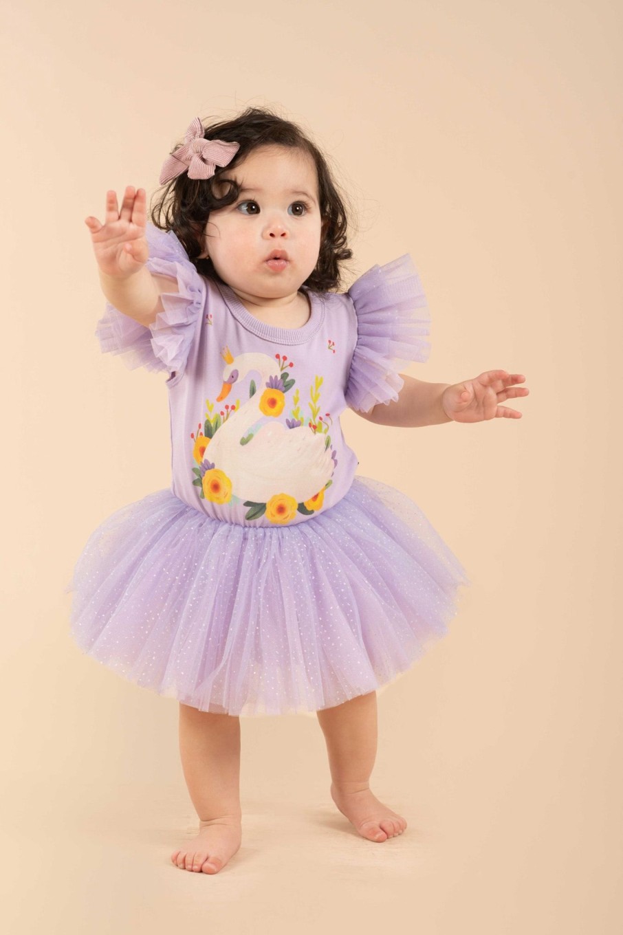 Baby [0-23M] Rock Your Baby Dresses | Rock Your Baby Princess Swan Baby Circus Dress