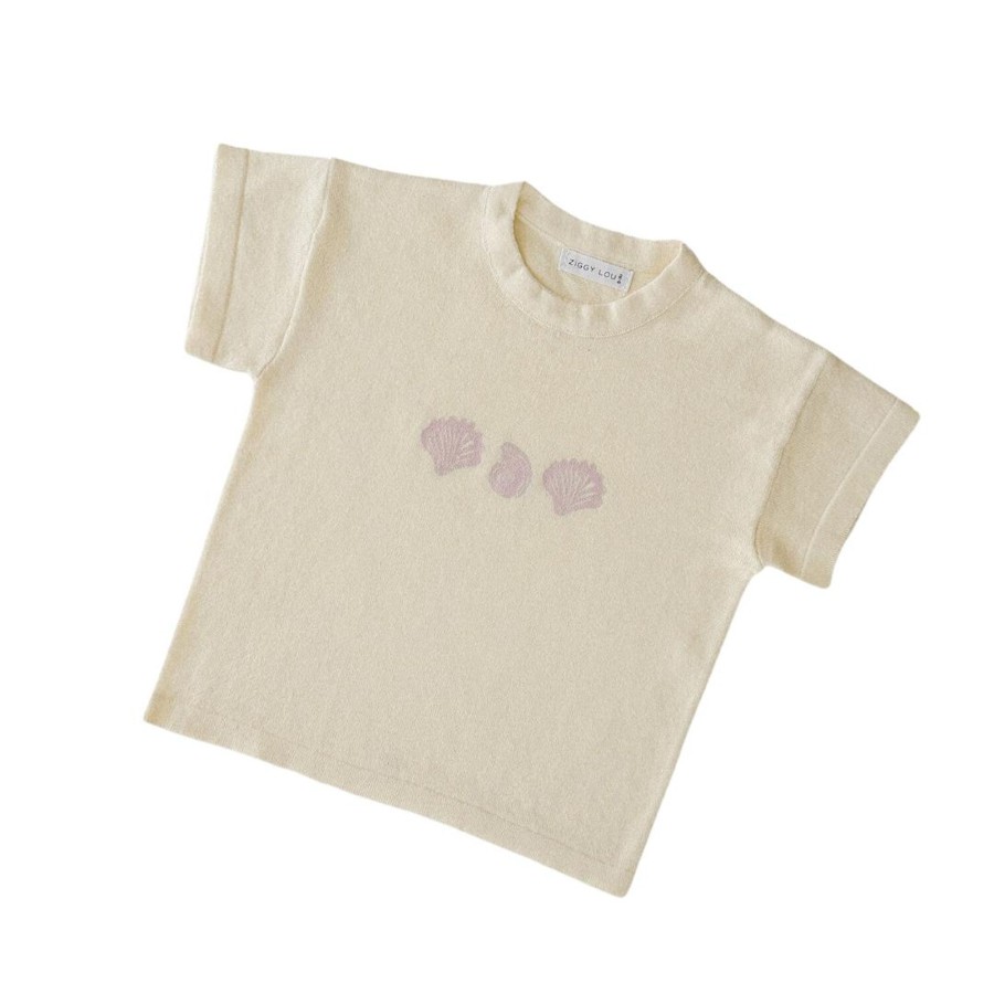 Baby [0-23M] Ziggy Lou Tops | Ziggy Lou - Tee | Seashell