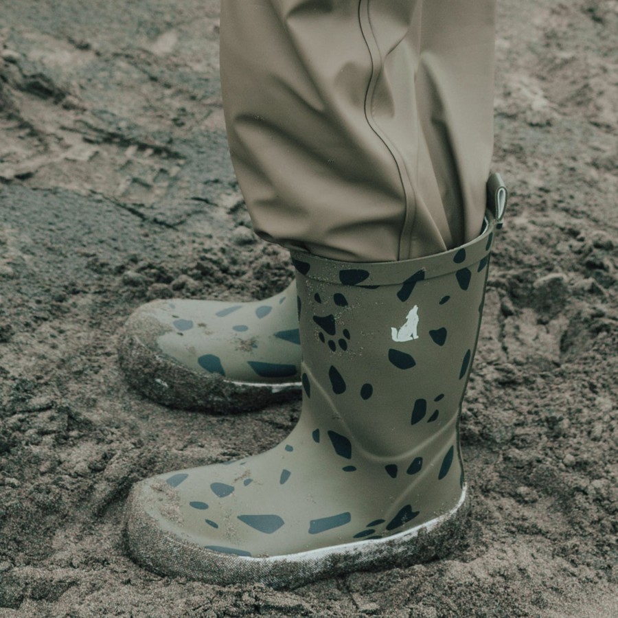 Baby [0-23M] Crywolf Footwear | Crywolf Rain Boots - Khaki Stones