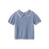 Child [2-14] Nature Baby Tops | Nature Baby Maeve Polo - Dusky Pointelle