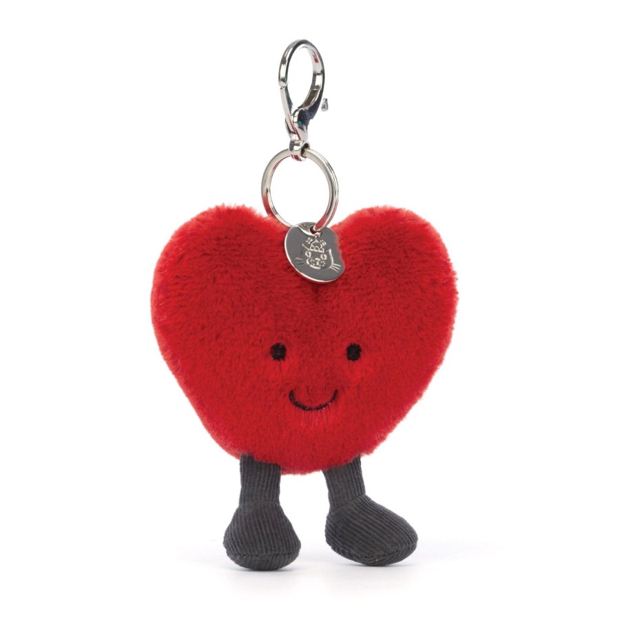 Child [2-14] Jellycat Bags + Mealtime | Jellycat Amuseable Red Heart Bag Charm